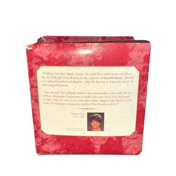Dorothy & Glinda The Good Witch Ornament & Display Stand Hallmark Keepsake - Picture 2 of 10